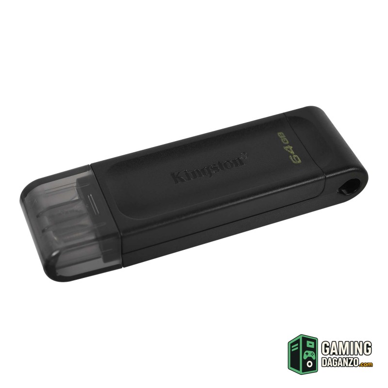 Kingston DataTraveler DT70 64GB USB C 3.2 Negro-Almacenamiento externo-1 Gamingdaganzo.com