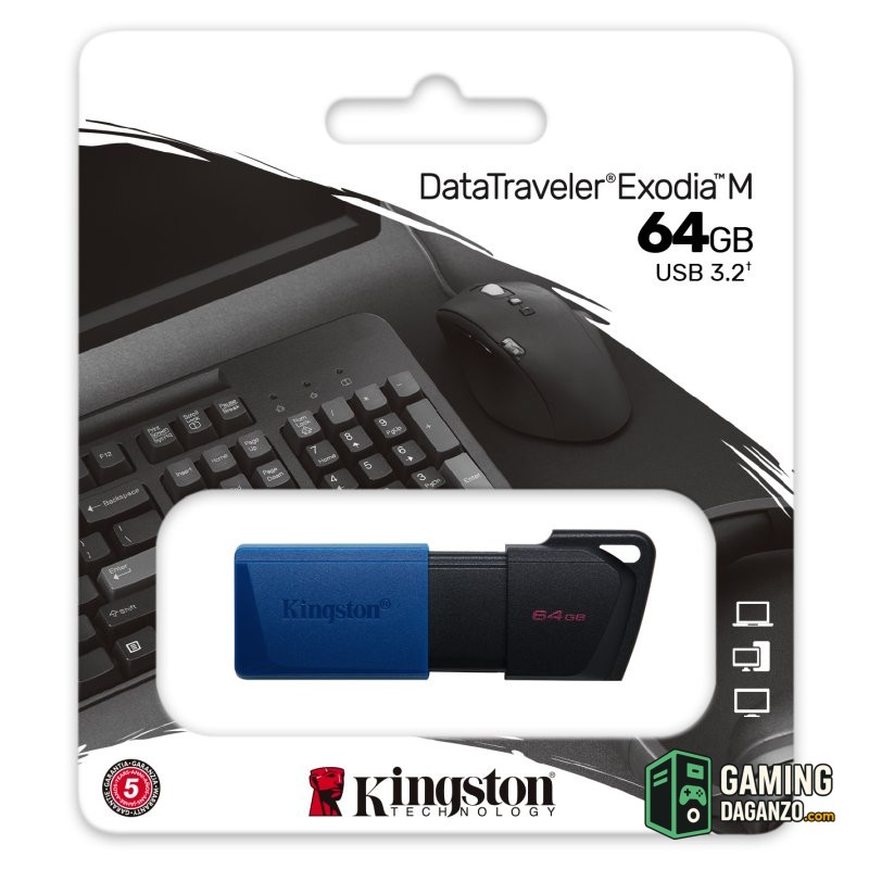 Kingston DataTraveler DTXM 64GB USB 3.2 Gen1 Azul-Almacenamiento externo-1 Gamingdaganzo.com
