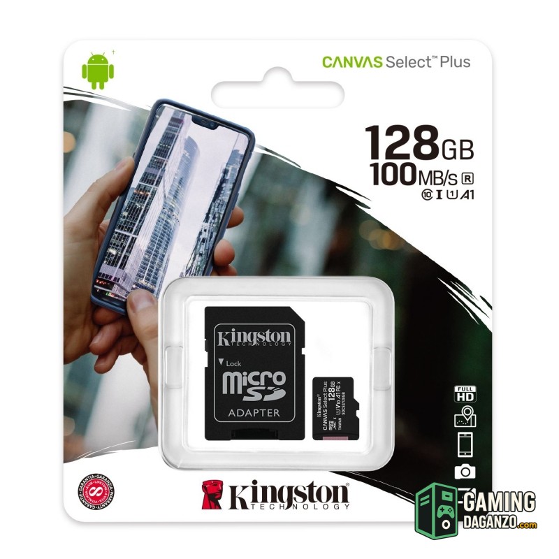 Kingston SDCS2/128GB microSD XC clase 10 128GB c/a-Tarjetas memoria-1 Gamingdaganzo.com