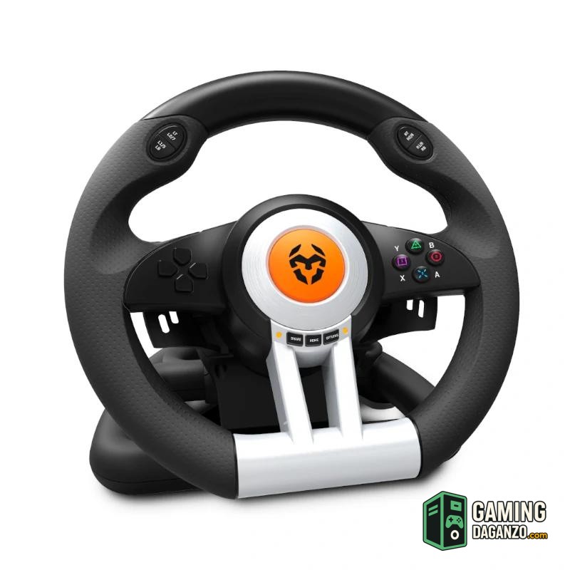 Krom Juego de Volante y pedales K-Wheel Multip.-Accesorios Gaming-1 Gamingdaganzo.com