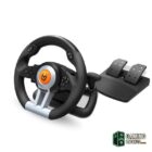 Krom Juego de Volante y pedales K-Wheel Multip.-Accesorios Gaming Gamingdaganzo.com