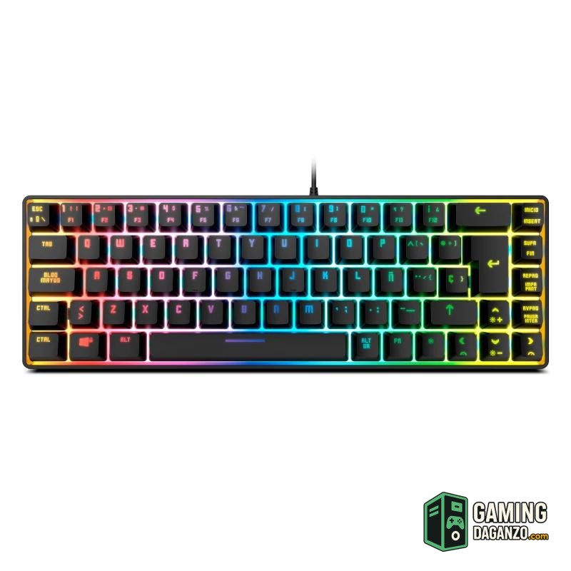 KROM KALISTA | Teclado mini RGB membrana-Teclados y ratones-1 Gamingdaganzo.com