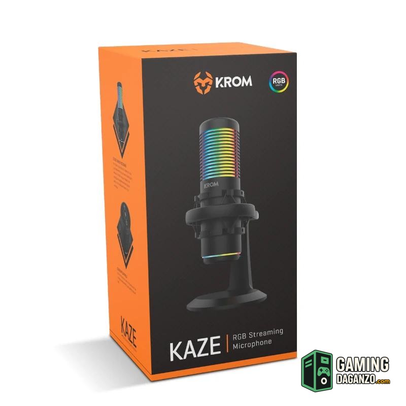 KROM Microfono KAZE Streaming Rgb-Audio-1 Gamingdaganzo.com