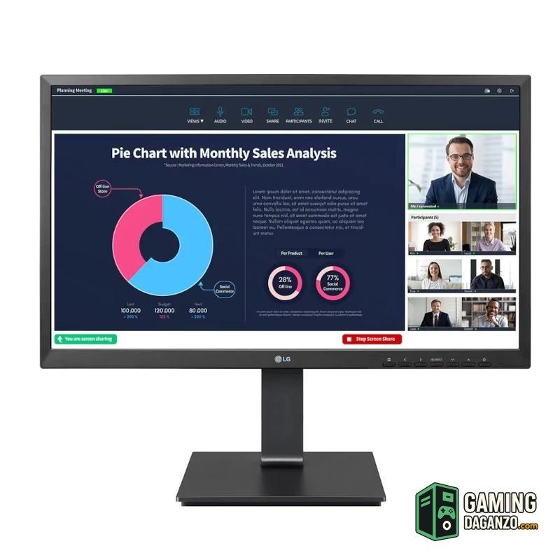LG 24BP75CP-B Monitor 23.8" RJ45 USBc Webc AA MM-Monitores-1 Gamingdaganzo.com