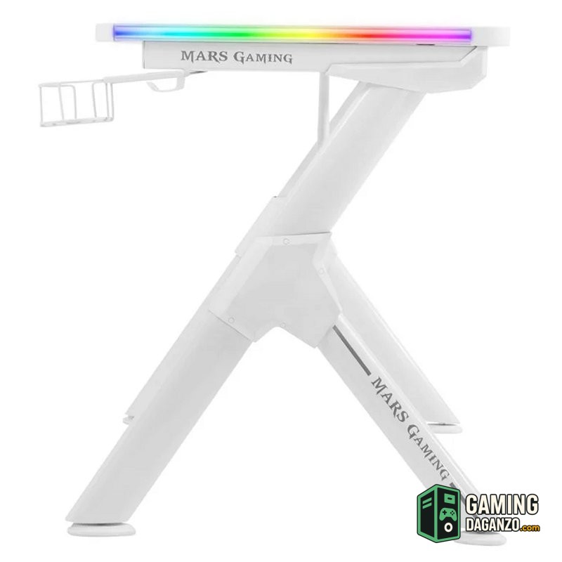 Mars Gaming MGDXL RGB Mesa Gaming WHITE-Accesorios Gaming-1 Gamingdaganzo.com