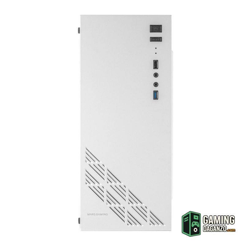 MARS GAMING Semitorre MC100W 1X Frgb White-Cajas y fuentes-1 Gamingdaganzo.com