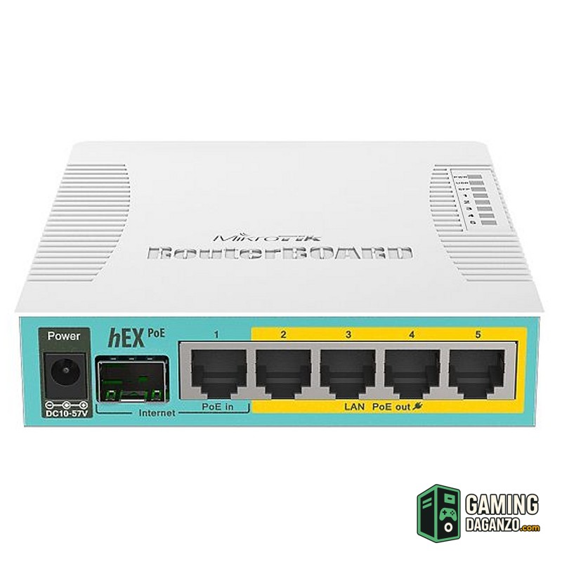 MikroTik RB960PGS hEX PoE Router 5xGB 1xSFP L4-Routers/Modems-1 Gamingdaganzo.com