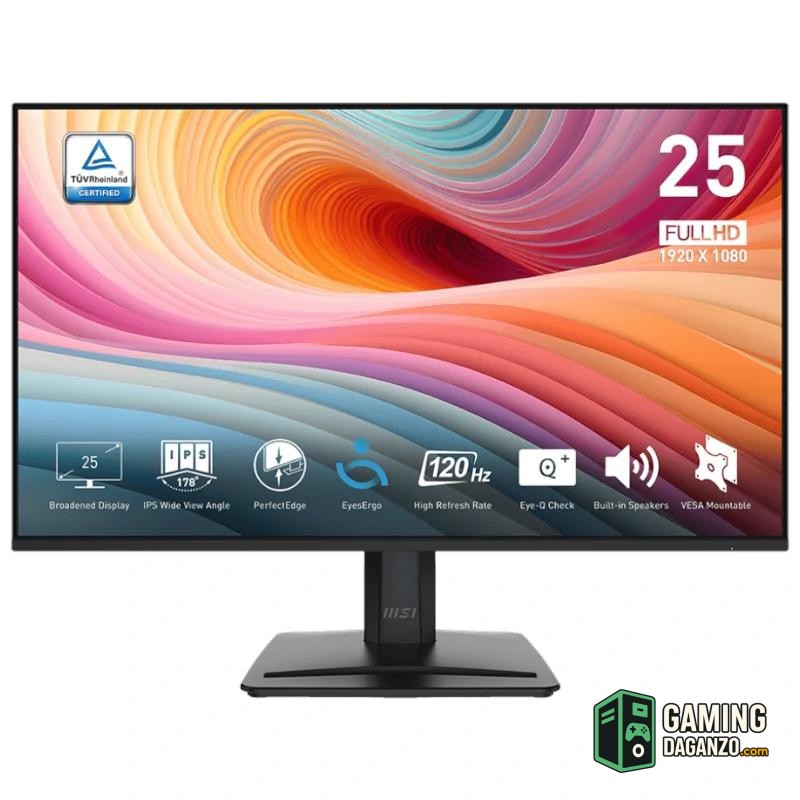 MSI MP251 E2 Monitor 24.5" IPS 120h VGA HDMI DP-Monitores-1 Gamingdaganzo.com