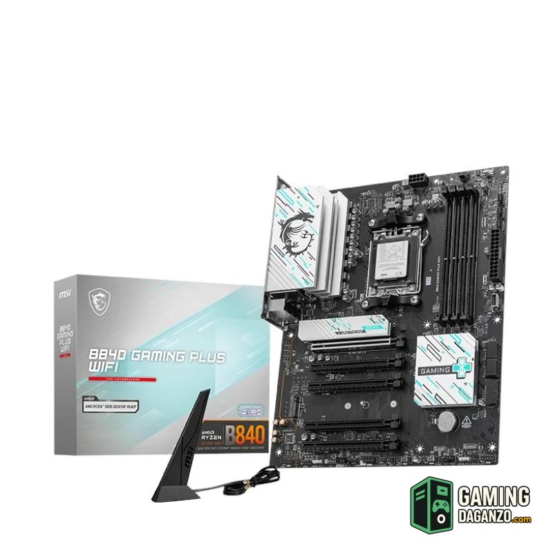 MSI Placa Base B840 GAMING PLUS WIFI DDR5 ATX AM5-Placas base-1 Gamingdaganzo.com