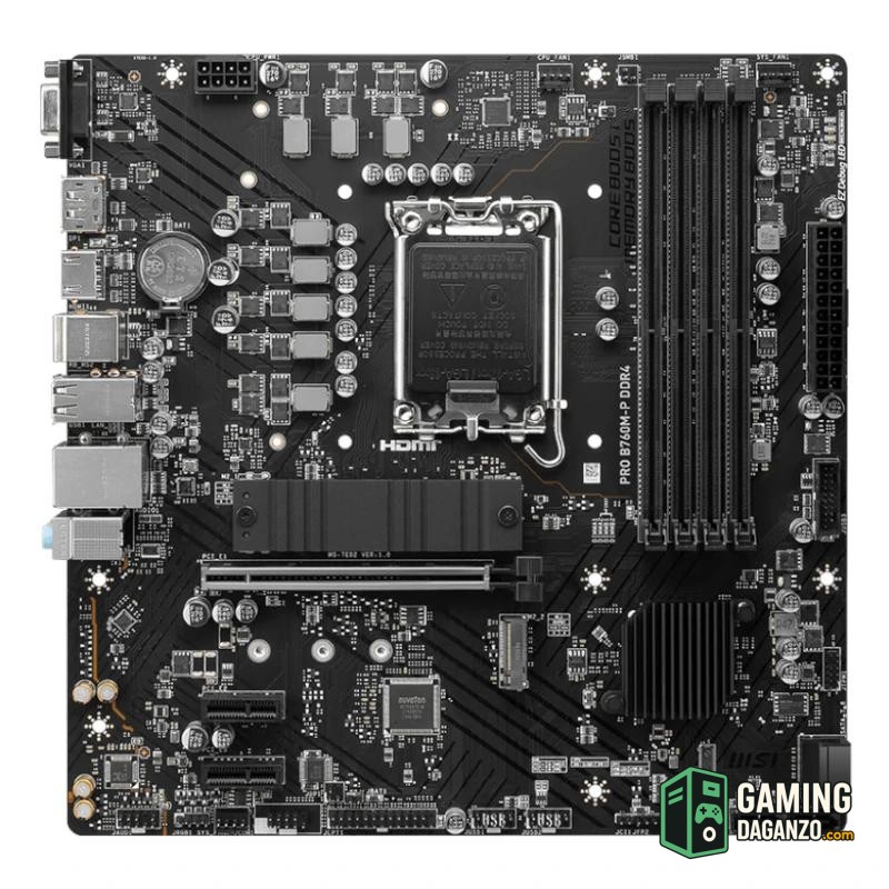 MSI Placa Base PRO B760M-P DDR4 mATX LGA1700-Placas base-1 Gamingdaganzo.com