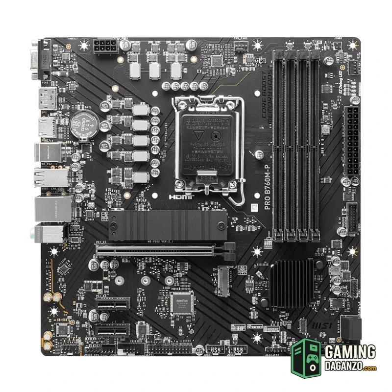 MSI Placa Base PRO B760M-P DDR5 mATX LGA1700-Placas base-1 Gamingdaganzo.com