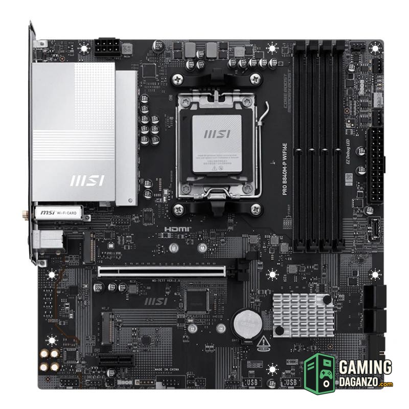 MSI Placa Base PRO B840M-P WIFI6E DDR5 mATX-Placas base-1 Gamingdaganzo.com