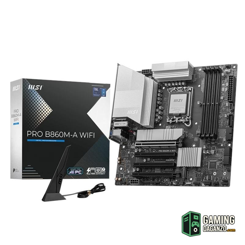 MSI Placa Base PRO B860M-A WIFI mATX DDR5 1851-Placas base-1 Gamingdaganzo.com