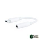 Nanocable Adaptador Audio USB-C-M a Jack-H, Blanco-Accesorios Imagen y Sonido Gamingdaganzo.com