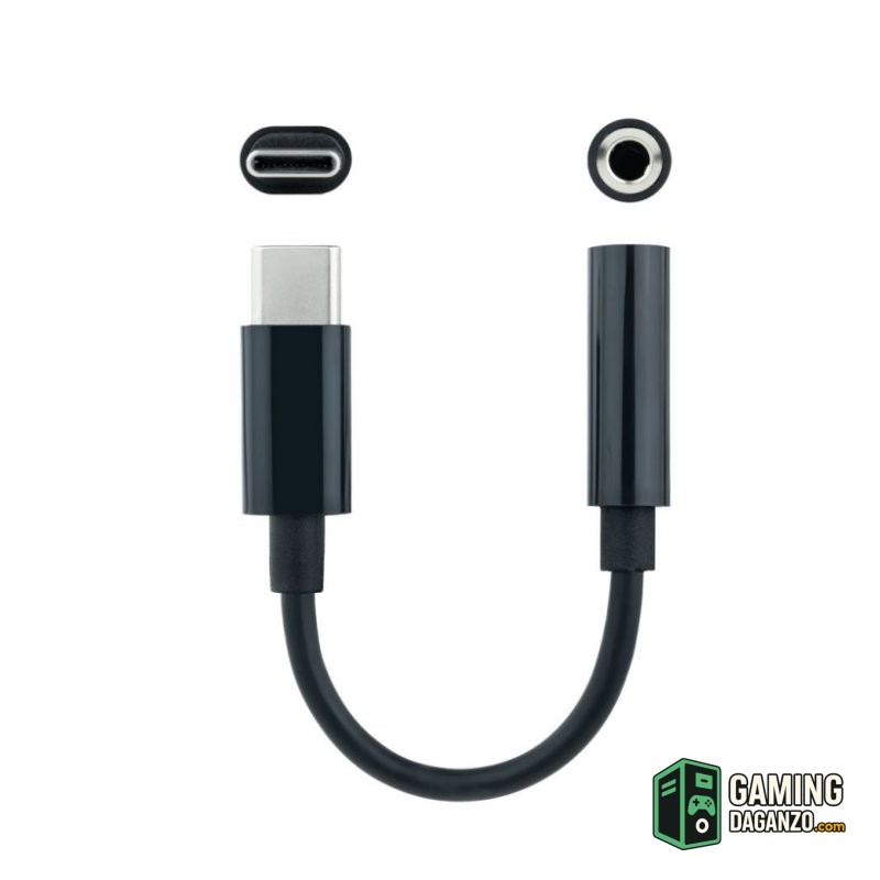 Nanocable Adaptador Audio USB-C/M a Jack/H, Negro-Accesorios Imagen y Sonido-1 Gamingdaganzo.com