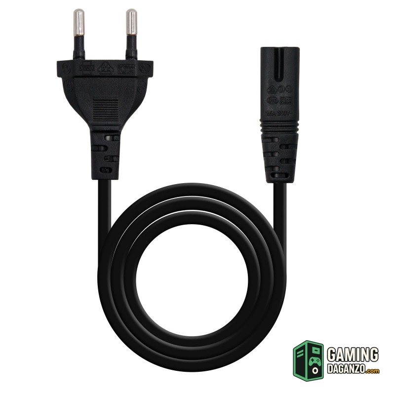 Nanocable Cable Alim. forma 8 CEE7/16/M-C7/H, 1.5m-Accesorios PC y TPV-1 Gamingdaganzo.com