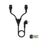 Nanocable Cable aliment. CEE7/M a 2xC13/H 1,8m-Accesorios PC y TPV Gamingdaganzo.com
