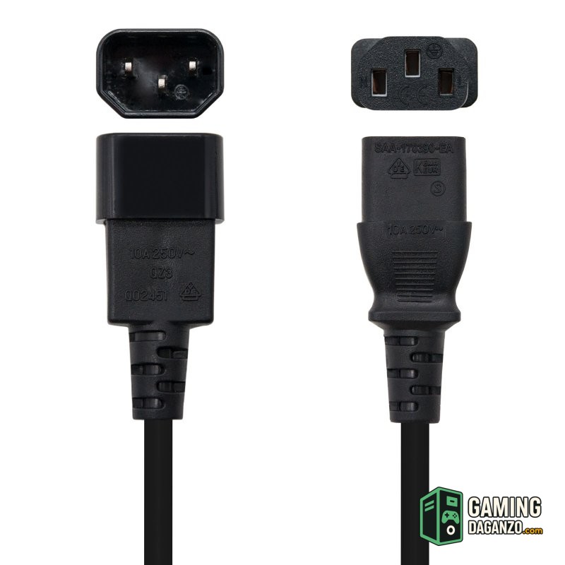 Nanocable Cable Alimentacion CPU, C13/H-C14/M, 3.M-Accesorios PC y TPV-1 Gamingdaganzo.com