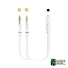 Nanocable Cable Audio Jack 3.5/H 2xJack 3.5/M 20cm-Accesorios Imagen y Sonido Gamingdaganzo.com
