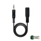 Nanocable Cable Audio, Jack 3.5/M-H, Negro, 3 M-Accesorios Imagen y Sonido Gamingdaganzo.com