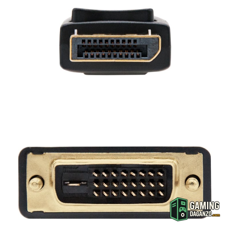 Nanocable Cable Conversor DP a DVI 2 M Negro-Accesorios Imagen y Sonido-1 Gamingdaganzo.com