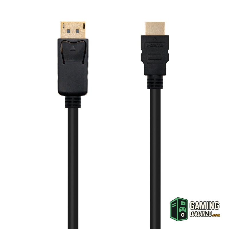Nanocable Cable Conversor DP a HDMI 1,5 M Negro-Accesorios Imagen y Sonido-1 Gamingdaganzo.com