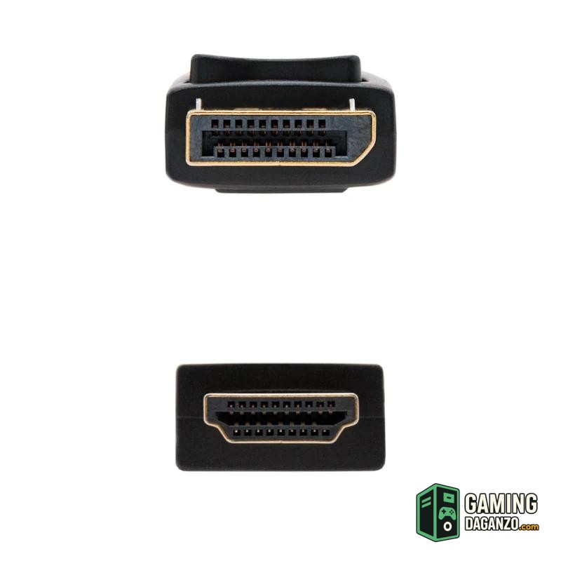 Nanocable Cable Conversor DP a HDMI Negro 10m-Accesorios Imagen y Sonido-1 Gamingdaganzo.com