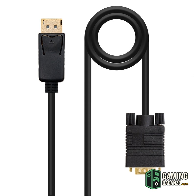Nanocable Cable Conversor DP a VGA negro, 2 M-Accesorios Imagen y Sonido-1 Gamingdaganzo.com