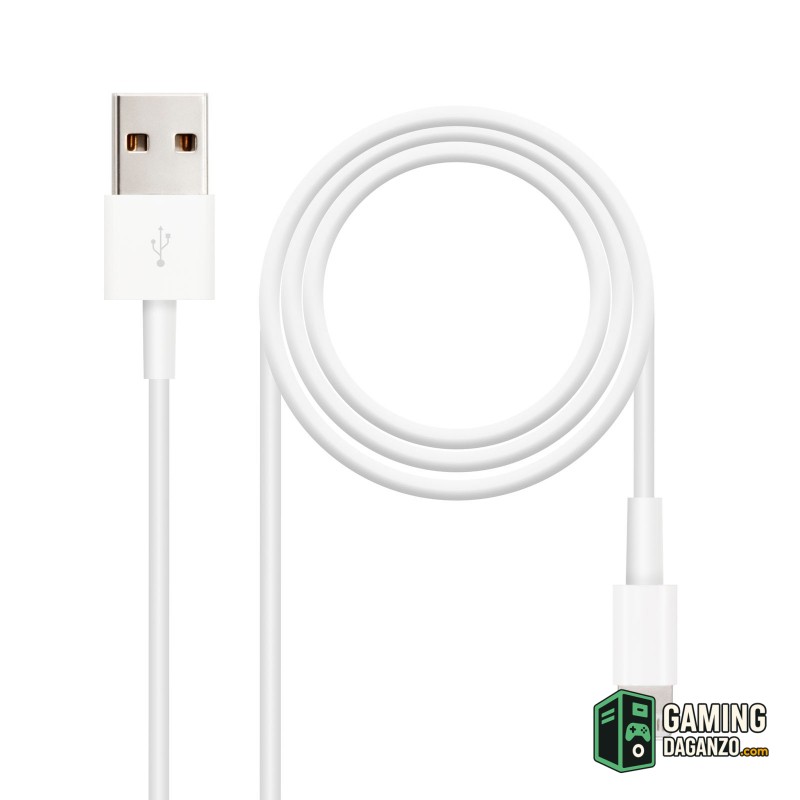 Nanocable Cable de datos/carga LIGHTNING/USB 1 M