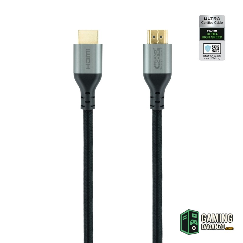 Nanocable Cable HDMI 2.1 CERTIFICADO ULTRA HS 1 M-Accesorios Imagen y Sonido-1 Gamingdaganzo.com