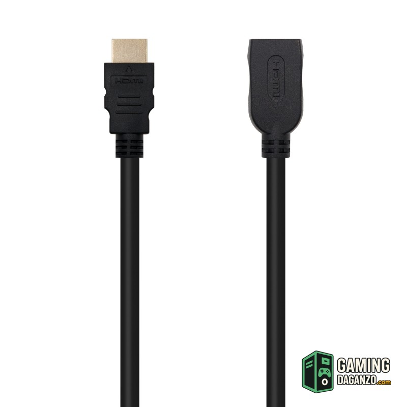 Nanocable Cable HDMI Prolongador V2.0 2M-Accesorios Imagen y Sonido-1 Gamingdaganzo.com