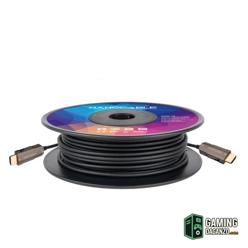 Nanocable Cable HDMI v2.0 AOC 4K@60HZ 18Gbp 40 m-Accesorios Imagen y Sonido-1 Gamingdaganzo.com