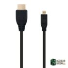 Nanocable Cable Micro HDMI 1.4 A/M-D/M 0.8 M-Accesorios Imagen y Sonido-1 Gamingdaganzo.com