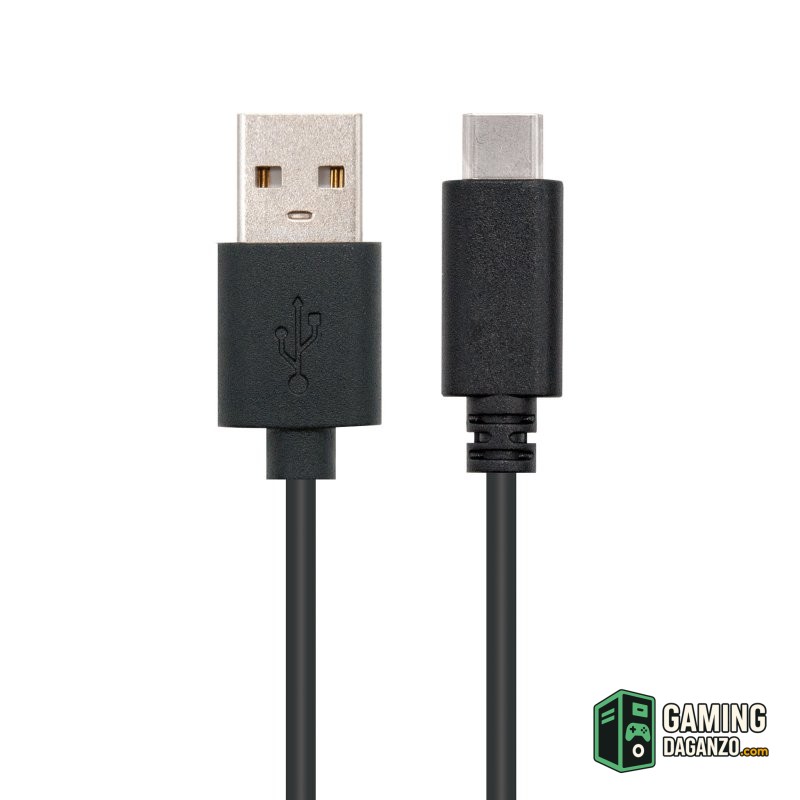 Nanocable Cable USB 2.0 3A Tipo USB-C/M-A/M 1 M-Accesorios PC y TPV-1 Gamingdaganzo.com