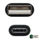 Nanocable Cable USB 2.0 3A Tipo USB-C/M-A/M 2 M-Accesorios PC y TPV-2 Gamingdaganzo.com