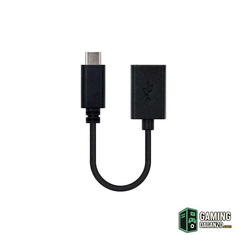 Nanocable Cable USB 2.0 3A, USB-C/M-A/F, 15cm-Accesorios PC y TPV-1 Gamingdaganzo.com