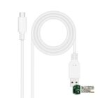 Nanocable Cable USB 2.0 3A USB-C-M/M 3M Blanco-Accesorios PC y TPV-3 Gamingdaganzo.com