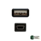 Nanocable Cable USB 2.0, A/M-Mini B/M, negro, 0.5m-Accesorios PC y TPV-2 Gamingdaganzo.com