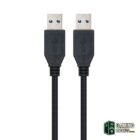 Nanocable Cable USB 3.0, tipo A/M-A/M, Negro, 1m-Accesorios Impresora/Escaner-1 Gamingdaganzo.com