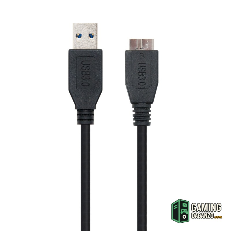 Nanocable Cable USB 3.0 Tipo A/macho-MicroUsb/B 1m-Accesorios Impresora/Escaner-1 Gamingdaganzo.com