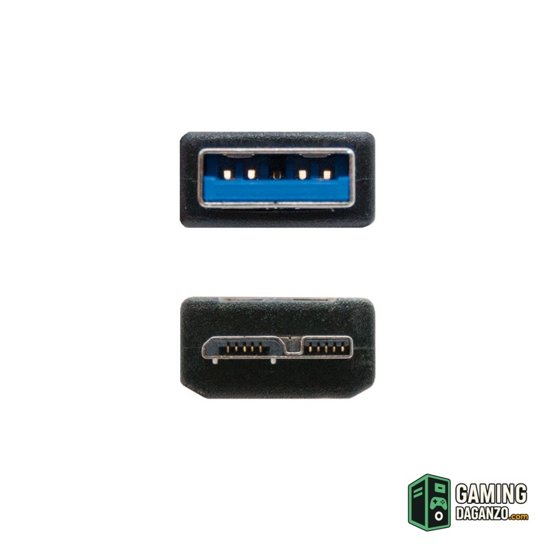 Nanocable Cable USB 3.0 Tipo A/macho-MicroUsb/B 2m-Accesorios Impresora/Escaner-1 Gamingdaganzo.com