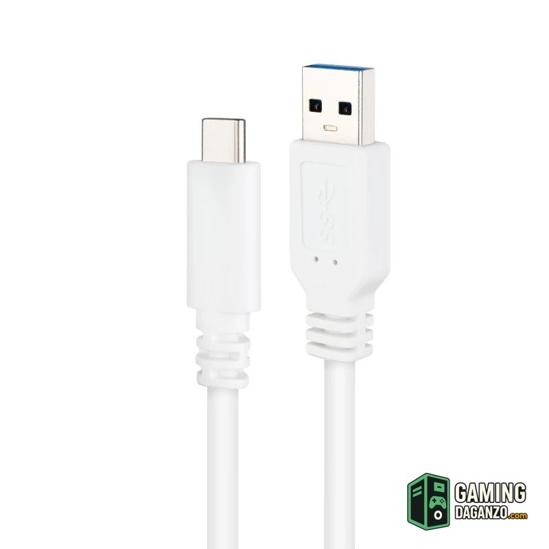 Nanocable Cable USB 3.1 Gen2 USB-C/A 0,5 M Blanco-Accesorios PC y TPV-1 Gamingdaganzo.com
