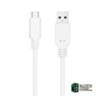Nanocable Cable USB 3.1 Gen2 USB-C/A 0,5 M Blanco-Accesorios PC y TPV Gamingdaganzo.com