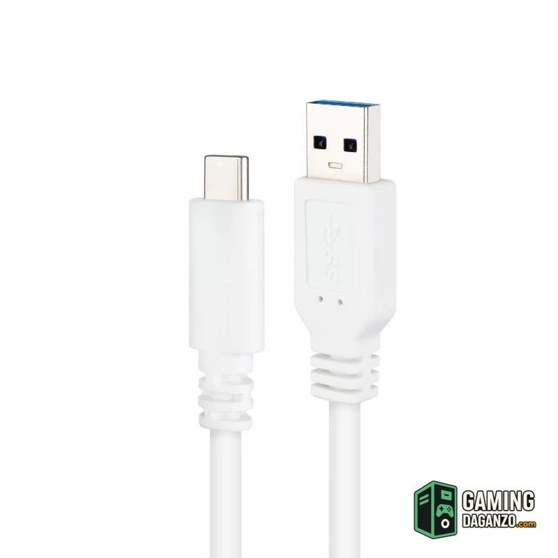 Nanocable Cable USB 3.1 Gen2 USB-C/A 1 M Blanco-Accesorios PC y TPV-1 Gamingdaganzo.com