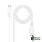 Nanocable Cable USB 3.1 Gen2 USB-C/A 1 M Blanco-Accesorios PC y TPV Gamingdaganzo.com