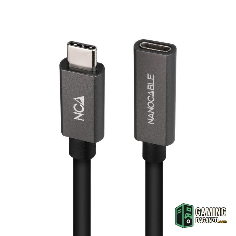 Nanocable Cable USB 3.2 Gen2 USB-C M/H 1,5 M Negro-Accesorios PC y TPV-1 Gamingdaganzo.com
