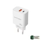 Nanocable Cargador USB-C/PD+USB-A/QC 30W Blanco