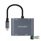 Nanocable Converosr USB-C a HDMI/VGA/USB3.0/PD-Accesorios Imagen y Sonido Gamingdaganzo.com