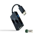 Nanocable Conversor DP a HDMI/DVI/VGA Negro 20 cm-Accesorios Imagen y Sonido Gamingdaganzo.com
