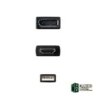 Nanocable Conversor HDMI/M a DP/H Negro 20 cm-Accesorios Imagen y Sonido-1 Gamingdaganzo.com